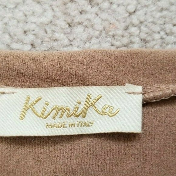 KimiKa Made Baroque Tribal Faux Suede Shift Tunic Dress Sz S - Picture 2 of 8